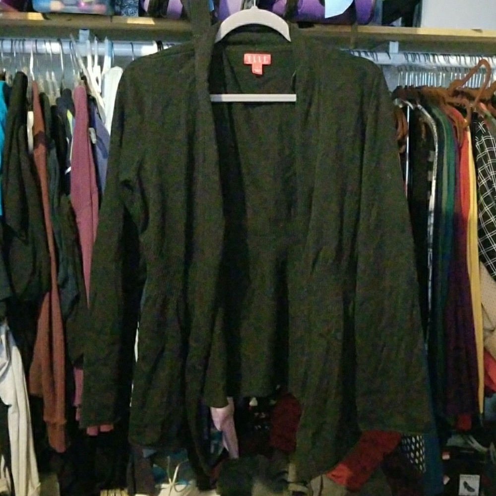 Beautiful Elle (Kohl's) black cardigan